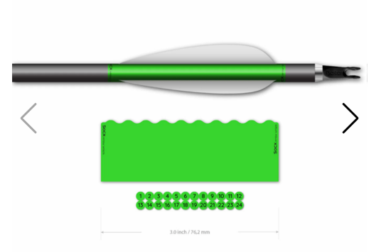 WRAP - 8MM SHORTY MAX FLUOR COLOR