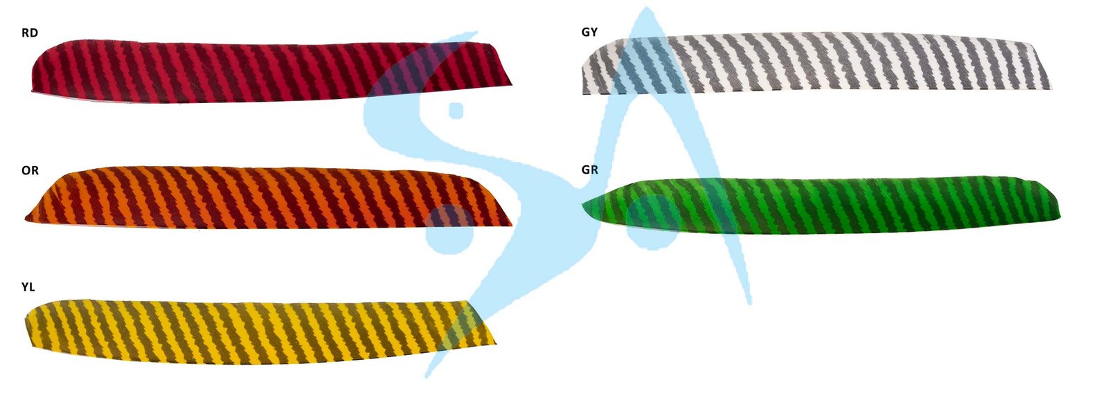 PLUMES - FULL LENGHT BARRED COLOR (TIGRÉE)
