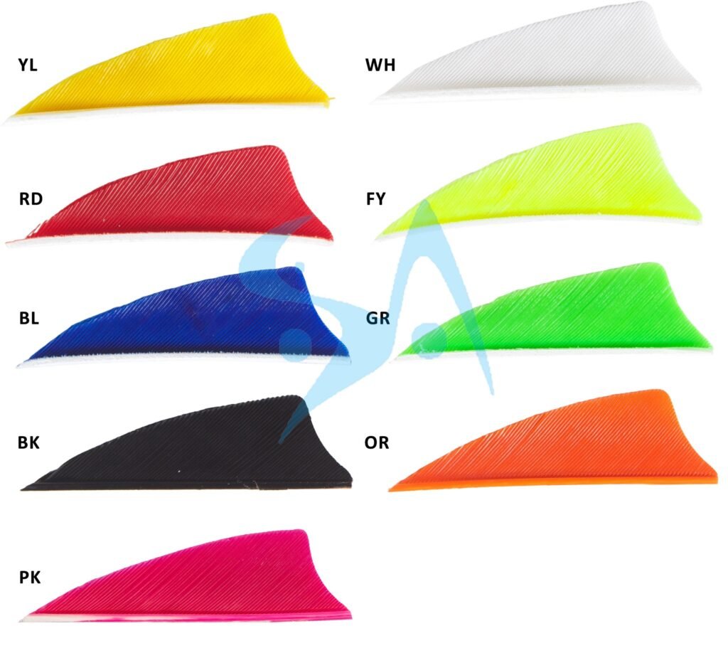 PLUMES - 2" SHIELD SOLID COLOR (UNIE)