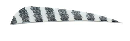 PLUMES - 4" PARABOLIC BARRED COLOR (TIGRÉE) pack de 24