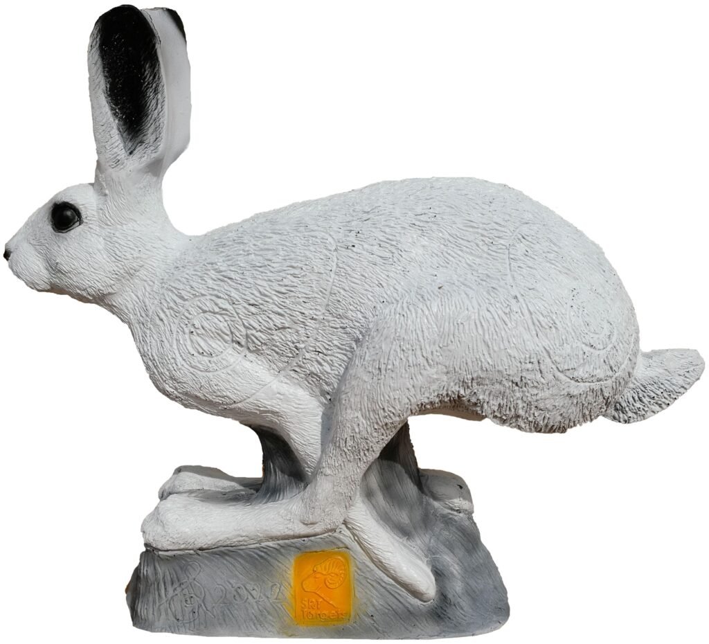 CIBLE 3D - LIEVRE EN COURSE BLANC