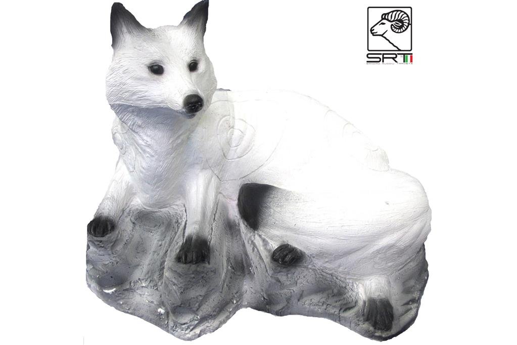 CIBLE 3D - RENARD COUCHE BLANC