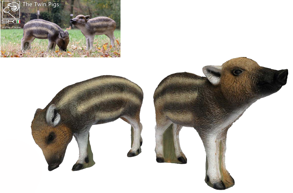 CIBLE 3D - TWIN PIGS (MARCASSIN)
