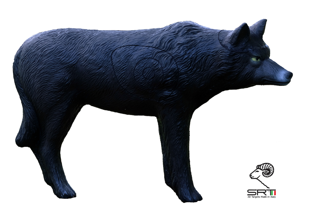 CIBLE 3D - WOLF BLACK (LOUP)