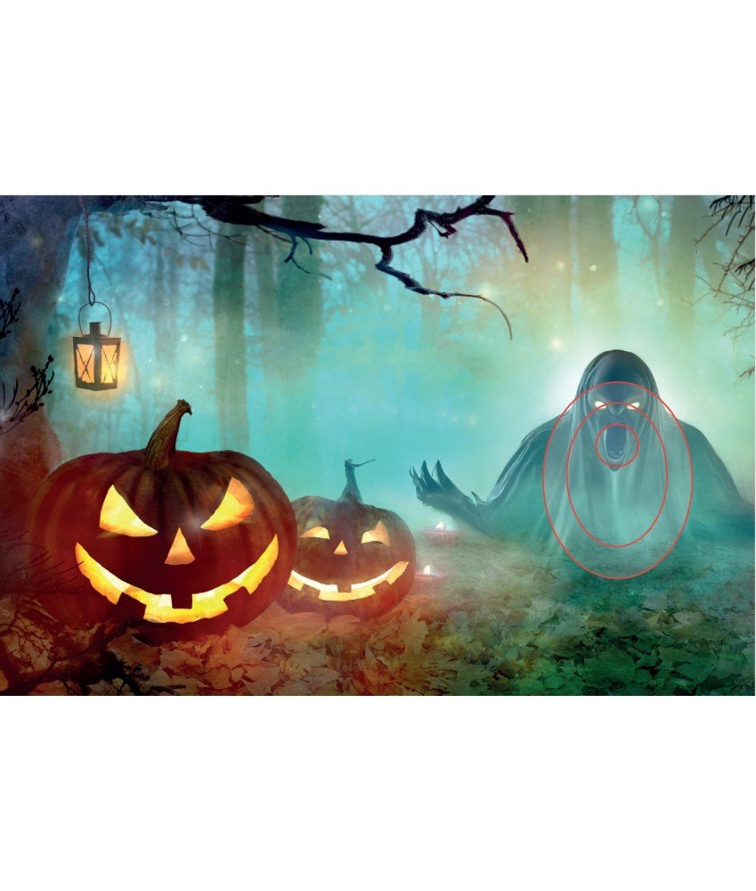 BLASONS - MOUSSE 2D HALLOWEEN - CITROUILLES & FANTÔME