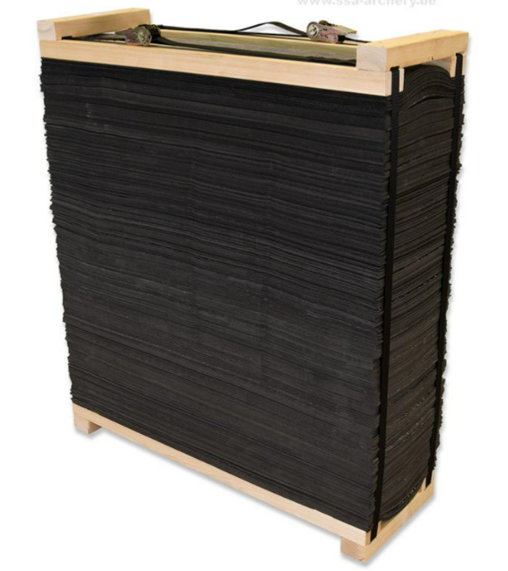 Cible Avalon Mousse à Lamelles avec Cadre Bois 130*130*30